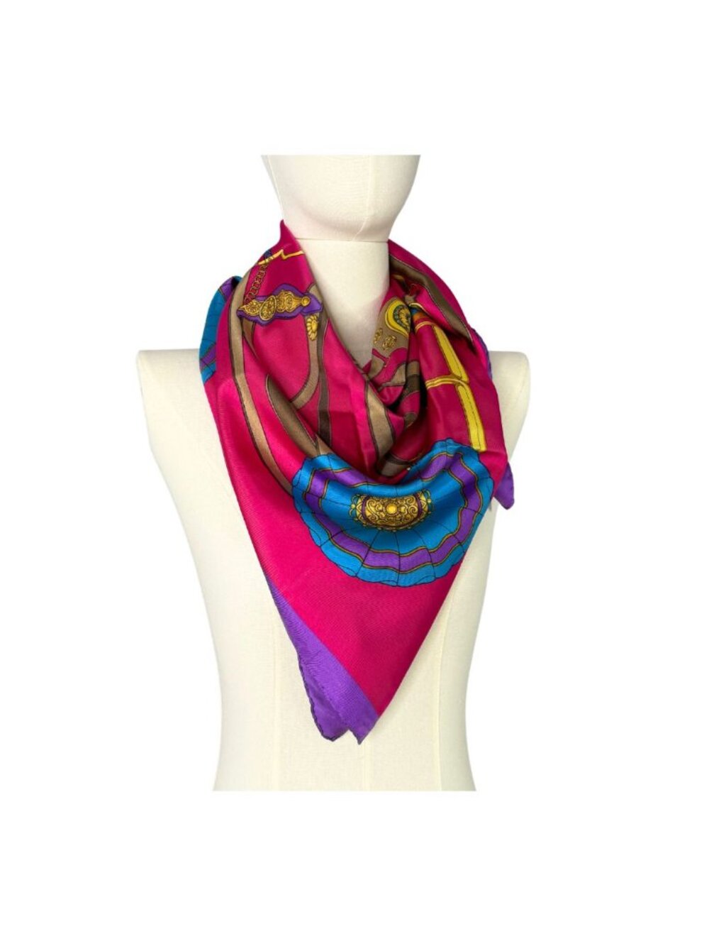 Celine Vintage Silk Scarf & COA